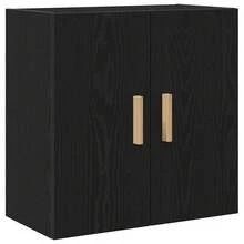 vidaXL Armadio da parete in finitura effetto quercia nera, 60 x 30 x 60 cm, in legno - nero - Visualizzare 2