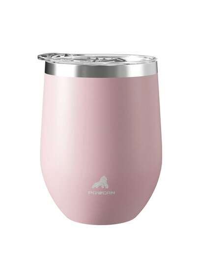 1 copo de casca de ovo com isolamento a vácuo de aço inoxidável de camada dupla de 340 ml/12 oz, adequado para casa, escritório, viagens ao ar livre, esportes e pode ser usado como presente.