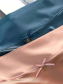 5 piezas de bragas de seda de mora de cintura media con volantes y sin marcas que levantan las caderas para mujeres - 5 piezas - Ver 8