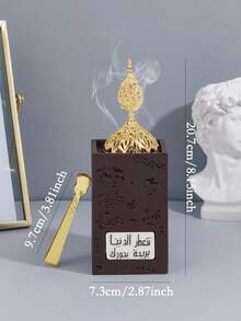 一套现代纯色树脂圆柱形香炉，包含一个精致时尚的巴库香炉和一个简约的巴库香炉底座。这款香炉可用作办公室、家具、书房、客厅、卧室、桌面、餐桌等场所的装饰品，也可作为香氛容器使用。 - 彩色 - 查看 3