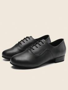 Men's/Boy's Black Latin Dance/Tango/Cha Cha Dance Shoes - Black - View 4