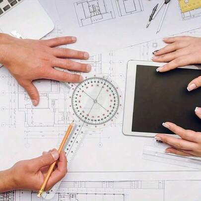 Goniómetro de 6 pulgadas, escoliómetro transparente, transportador de plástico, goniómetro de 360 grados para medición corporal