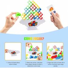 Juguete de Apilamiento con Equilibrio, Bloques Rusos de 64 Piezas, Juego de Equilibrio, Apto para Adultos, Nios y Nias a Partir de 3 Aos, Juguete de Equilibrio Perfecto para Todas Las Edades. - inicial - Ver 4