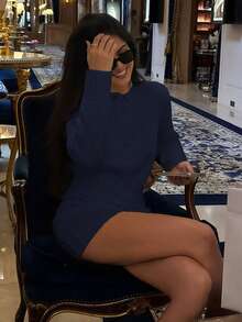 Elegant Women's Chic Knit Cardigan Set, Versatile Autumn & Winter Solid Color Long Sleeve Sweater & Skirt Two Pieces For Casual Wear,Suitable For Christmas, Thanksgiving, And New Year