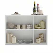 Miroytengo Aparador, Mueble Salón, Voltik Moderno Blanco Mate 2 Puertas 3 Cajones Melamina 90x69.5x32 cm Almacenamiento Interior Organizado Ilumina y Amplía Espacios Comedor Kit Montaje Instrucciones Inclusas De 2 a 3 días de envio