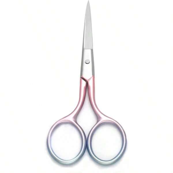 Multicolor Professional Grooming Scissors For Personal Care Facial Hair Removal And Ear Nose Eyebrow Trimming Stainless Steel Fine Straight Tip Scissors 3.9 Inch Pink - Ideal For Precision Grooming In Daily Beauty Routines Travel And Home Use With Durable Stainless Steel Blades For Smooth Accurate Trimming