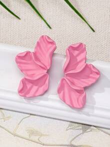 1對時尚流行的花卉元素旅遊渡假風格宴會派對戶外運動啞光耳環