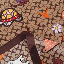 Relang Fashion Silk Satin Head Scarf For Women Hair Bandana Hair Scarf Wrap Neck Scarf For Women 27.5*27.5 Inches - 棕色 - 查看 6