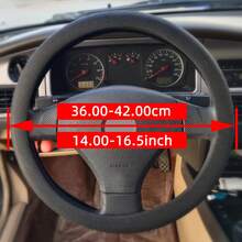 Funda de volante de silicona automotriz universal, a prueba de sudor, antideslizante, elástica, protectora para todas las estaciones, multicolor - verde claro - Ver 11