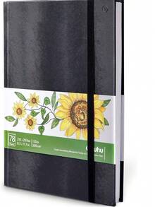 Marker Pads Art Sketchbook, Ohuhu 120LB/200GSM Heavy Smooth Drawing Papers, 78 Sheets/156 Pages, Hardcover Sketch Book, Specially Designed For Alcohol Markers (11.7" X 8.3") - 11.7 英寸 x 8.3 英寸 - 查看 1