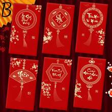 2026 Year Of The Rabbit New Design Vietnamese Red Packet, Creative Glitter Matte Chinese New Year Lai See Envelope, Pocket Money Packet - Multicolor - View 17