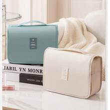 Bolsa de viaje diagonal de estilo coreano para maquillaje con gancho, bolsa multifuncional de gran capacidad con separación seca/húmeda, bolsa de aseo de viaje, bolsa de maquillaje, artículo esencial de viaje - Multicolor - Ver 7