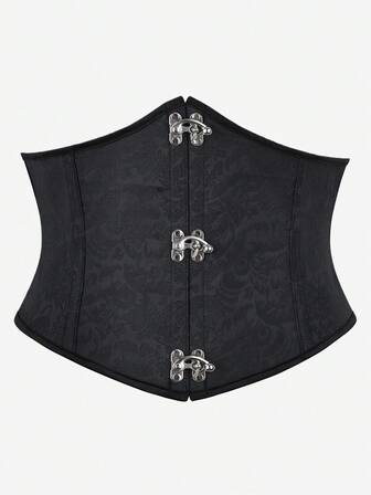 Corsé de bajo busto estilo gótico punk steampunk, cinturón de cintura Bustier corsé de alto busto