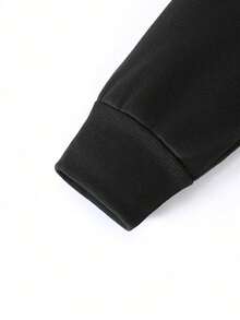 Veste d'hiver homme 320g à enfiler, motif vagues et cobayes, collection multifonctionnelle et relaxante - Noir - Voir 6