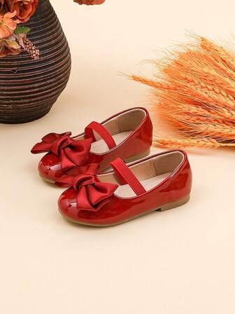 Infant Casual Bow Decor Flat Shoes