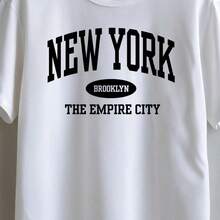 Camiseta Feminina New York Streetwear T-shirt Camisa Blogueira