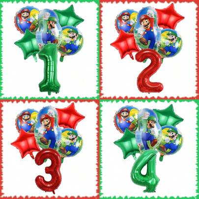 Birthday Party Set - 18" Foil Balloon And 32" Digital Balloon. Birthday Party Decorations, Home Decor Backdrop, Perfect Birthday Party Decor, Birthday Wall Decor, Photography Studio Decor Supplies.