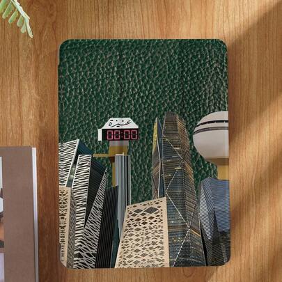 Kingsung 这款中东风格的平板电脑保护套饰有椰枣树和骆驼图案，兼容 iPad 9.7/10.2/10.5/10.9/12.9/Pro 11（第十代）、Galaxy Tab S6 Lite 10.4、Kindle Paperwhite 第十二代（2024 年款）、2022 年款 Kindle（第十一代），采用柔软防震设计，并具备智能支架/自动唤醒/睡眠功能。