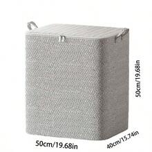 多用途大容量储物盒，耐用塑料矩形储物盒，带盖和手柄，用于存放衣服、玩具等家庭礼物 - 彩色 - 查看 6