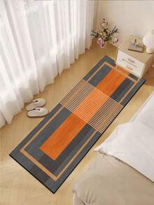 A Piece Of Silicone Kitchen Mat With Advanced Line Splicing, Nordic Modern Style Pattern, Cushioned And Anti-Fatigue, Water-Absorbent And Quick-Drying, Non-Slip, Suitable For Kitchen, Bathroom, Entrance Door, Laundry Room And Other Places. ,Room Decor - Multicolor - View 7