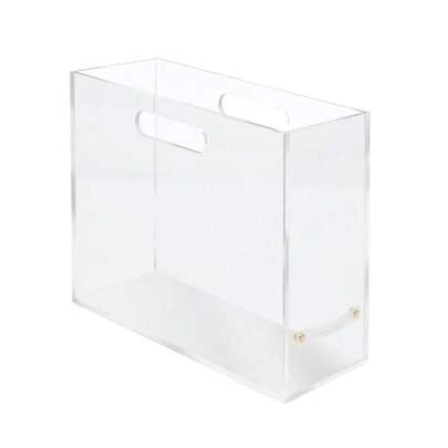 Acrylic File Box Slim, Clear, 4.5�� X 12.25�� X 10��