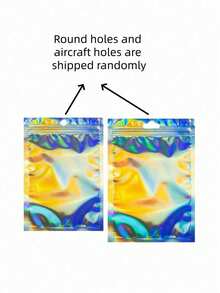 Bộ 30/10/1 túi OPP tự dán, túi zip hologram, bao bì tái sử dụng, túi đựng trang sức bán lẻ, túi quà tặng, quà Giáng sinh - Nhiều màu - Xem 6