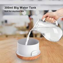 7-Color Night Light Ultrasonic Humidifier, 3-Mode Aroma Diffuser With Lighting - USB Powered Essential Oil Diffuser, LED Humidifier With Colorful Ambient Lights, Suitable For Essential Oils, Power Failure Protection, For Home, Office, Dorm, Bedroom, Travel