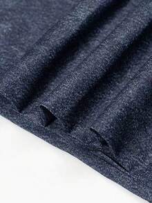 1pc Loose Casual Denim Effect Pants, Suitable For School And All Seasons - Dark Grey - View 10