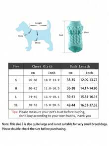 BVEOYPET Winter Warm Pet Sweater Suitable For Small & Medium Dogs & Cats, High Collar Chihuahua Vest, Soft Yorkshire Terrier Jacket, Teddy Bear Coat - Multicolor - View 3