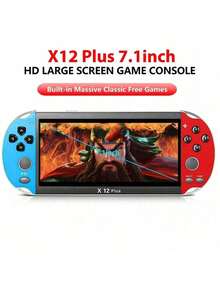 X7 7/5.1/4.3英寸高清屏幕迷你便携式游戏机掌上游戏机双摇杆8GB内存内置1000款游戏MP5游戏手柄电视输出