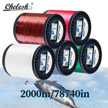 Chelesh 2000m Smooth Nylon Monofilament Fishing Line, -Resistant, Easy Casting, Anti-Aging, Multiple Colors & Strengths Available, Suitable For Carp Fishing, DIY Jewelry Beading - Multicolor - View 1