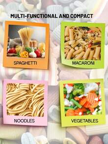 1pc/2pcs Microwave Noodle Cooker,Microwave Pasta Cooker,Microwave Pasta Cooker With Strainer,Noodle Water Filter Basket,Vegetable Fruit Storage Box,Noodle Container,Kitchen Drain Basket,Noodle Cooker,Plastic Dual-Purpose Vegetable Washing And Noodle Cooking Storage Box - Multicolor - View 9