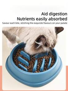 Anti-Choke Slow Feeder Pet Bowl, Non-Slip Anti-Spill Food & Water Dish For Cats And Dogs - Single Bowl - View 10