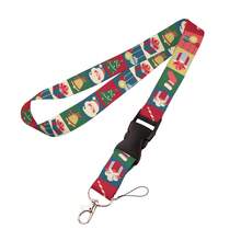 CX Christmas Lanyard Business Credit Horizontal Card Holder Neck Strap Keychain Hang Rope ID Badge Holder Lariat Lasso Bag Charms Car Accessories Teacher Friend Sister Gift Ideas - Multicolor - View 34