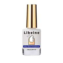 10毫升 Libeine 牛奶白指甲强化剂，持久亮泽，自然速干，滋养健康指甲