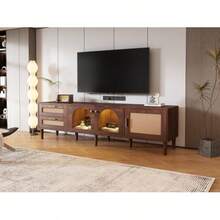 Muebles para televisión y centros de entretenimiento - Marrón + Tablero de partículas - Ver 3