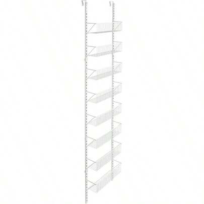ClosetMaid 97535 Adjustable Wall And Door 8Tier Basket Organizer 18" White
