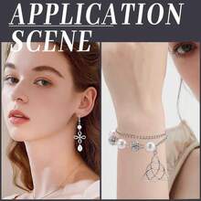 1 caja de 72 dijes de nudo celta de plata, aleación a granel, estilo irlandés, chino tibetano, estilo antiguo, conectores de trinidad, huecos para hacer joyas, collares, pulseras, aretes, - 1 - Ver 4