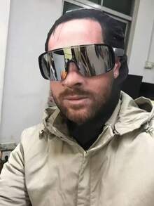 1件装酷炫圣诞恶作剧全脸3D防尘防紫外线拉法帽/化妆舞会/面部表演/搞笑/头饰，男女皆宜，适用于万圣节、化妆舞会、舞台表演、搞笑、恶作剧、骑行等场合。