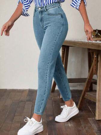 Women's Jeans Skinny Stretch Trousers Blue Women's Jeans Women's Pants Blue Jeans,Fall/Winter Women Clothes,Casual , Elegant Jeans,Casual Outfit For Women