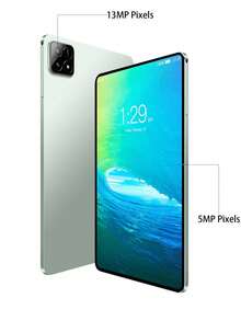 Qetupa X90商务平板电脑，8/4GB内存+256/128/64GB存储空间，搭载Android 15系统，MTK6771八核2.0GHz处理器，支持802.11ac Wi-Fi 5双频2.4G+5G网络，蓝牙5.2，高清(1280x800)触控屏，500万像素+800万像素双摄像头，6000mAh长效电池，支持最高512GB存储扩展，不支持SIM卡。这款平板电脑配备双摄像头，适用于会议等多种场景，拥有超长续航、无广告体验和触控屏幕，是馈赠佳品。 - 綠色 - 查看 8