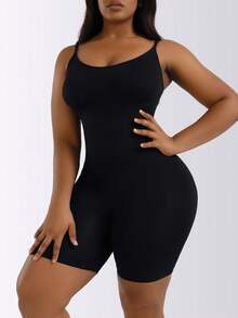 Women's Elastic Breathable Body Shaping Shorts And Tights, High Waist Tummy Control Panties With Removable Sponge Inserts, Fake Buttocks And Hips, Hips And Hips, Sexy Leggings To Control The Tummy And Waist, Slimming And Tummy Control, Compression Waist Shaping And Body Shaping, Anti-Exposure Boxer Briefs Waist Trainer, Tight Underwear Shapewear Fashionable Slimming And Tight Clothing. - 黑色 - 查看 2