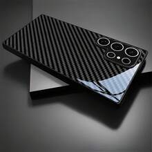 Carbon Fiber Texture Tempered Glass Phone Case Suitable For Compatible With Iphone 17,16, 15, 14, 13, 12, 11, PRO MAX,PRO,PLUS,17Air, Galaxy S25/S24/S23/S22/S21Ultra/FE/Plus/,A71/56/55/54/53/52/36/35/34/32/26/25/24/23/16/15/14/06/A05,Fashion Creative Design New Mobile Phone Case - Nhiều màu - Xem 4