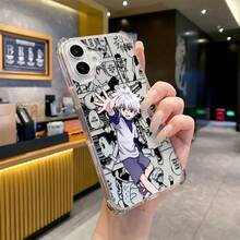 Funda para teléfono colorida y adorable con Killua Zoldyck de la moda del cómic H-HUNTERS, diseñada para varios modelos de , incluyendo 17, 16E, 16, 15, 14, 13, 12, 11, así como Air Pro Max Mini XR XS X 7 8 Plus.Ofrece protección contra caídas en las cuatro esquinas. - Color 1 - Ver 1