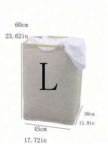 1PC Christmas-Style Portable Foldable Laundry Basket (2 Sizes: Small & Large) - Beige, For Clothes, Pants, T-Shirts, Shirts, Dirty Laundry & Miscellaneous Storage - Beige - View 5