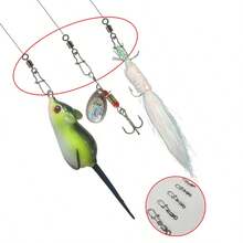 50pcs 8-Shaped Rings Reinforced Snap Swivels Suit, 2/4/6/8/10 Size Fishing Lure Quick Connector Accessories