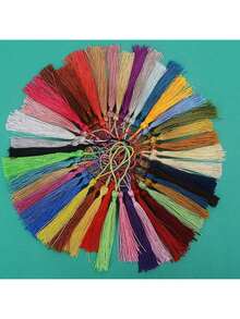 10个/100个手工小流苏吊坠装饰，流苏配饰，可用于衣服、包包、书签等。