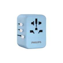 PHILIPS Multi-Country Travel Adapter Kit With 4 USB Smart Ports, Suitable For Business Travelers And Families, Desktop Charging Station, Compatible With Most Common Specifications. SPB1005B/93