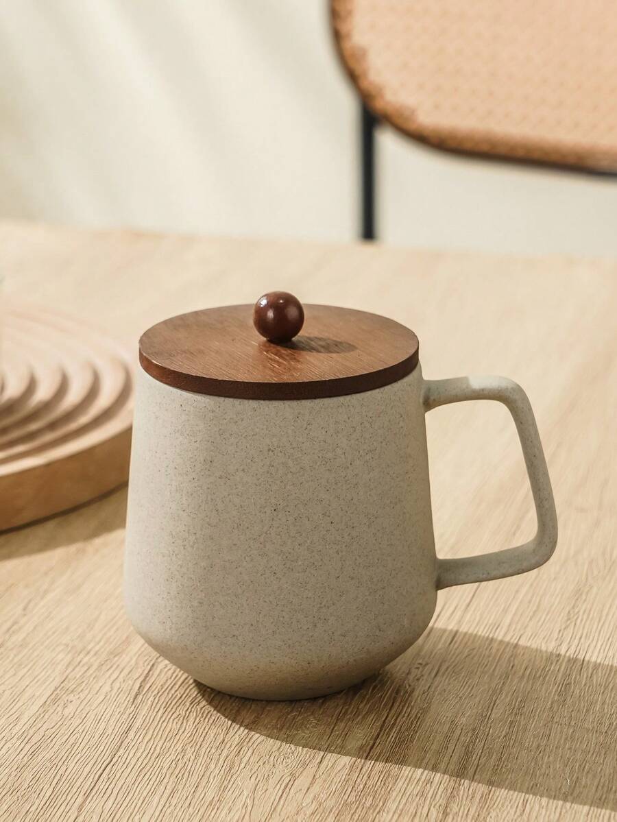 1pc Ceramic Cup, Suitable For Home, Kitchen, Restaurant, Living Room, Gift, Coffee Cup, Water Cup, Tea Cup, Cold Drink Cup, Mug, Insulated, For Tea, Coffee, Milk, Fruit Juice, Wedding, Party, Birthday Gift