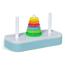Hanoi Tower Puzzle Todo en Lgico Thinking Tower of Hanoi Brain Teaser Puzzle Cajas apilables Juguetes de Juego para nios y Adultos, 10 Anillos - 6 anillos - Ver 2